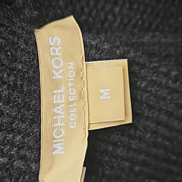 Michael Kors Collection Black 100% Cashmere Wrapped Cardigan M NWOT - Picture 5 of 7